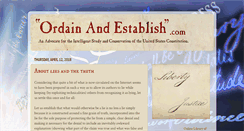 Desktop Screenshot of ordainandestablish.com